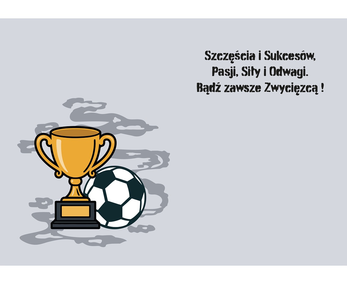 Kartka okolicznościowa  A5 Piłka na Nogach , 1 szt.